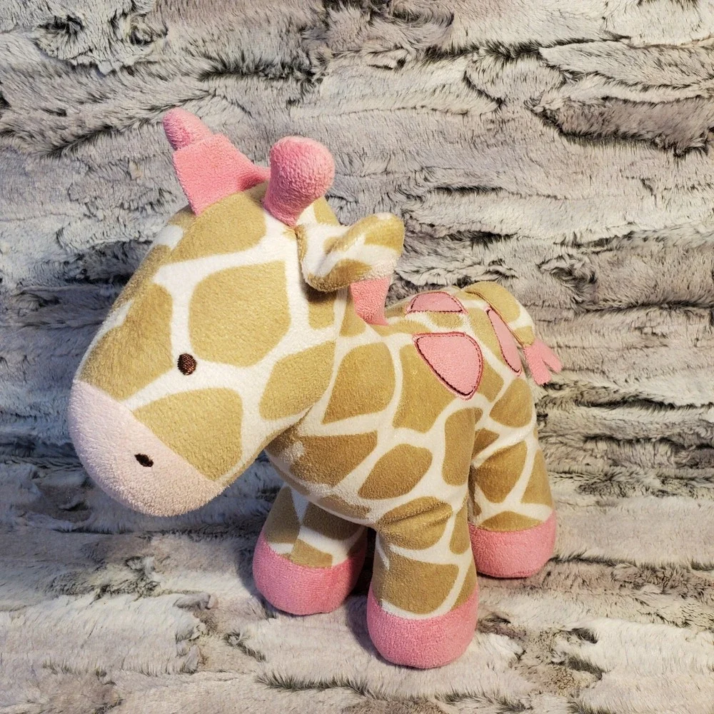 Carters‎ Giraffe Baby Plush Stuffed Animal Brown Pink 2012 Baby Toy 10